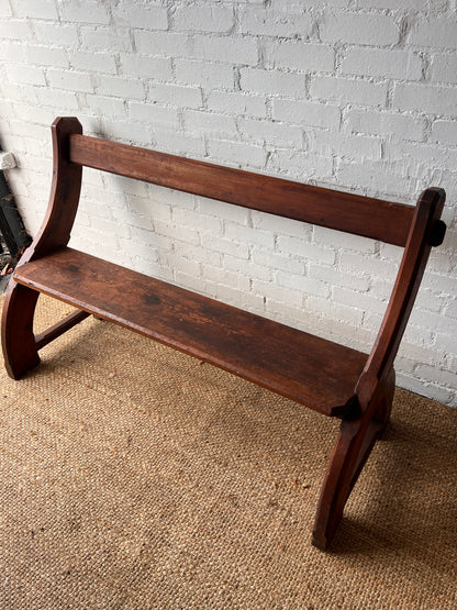 WOODEN CHAPEL 'Y' BENCH