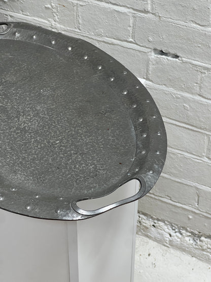 DOT WORK PEWTER TRAY