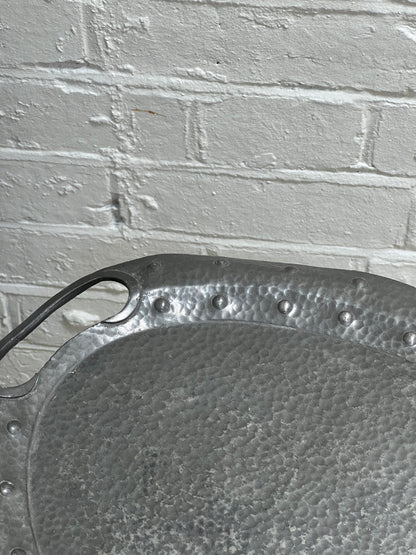DOT WORK PEWTER TRAY