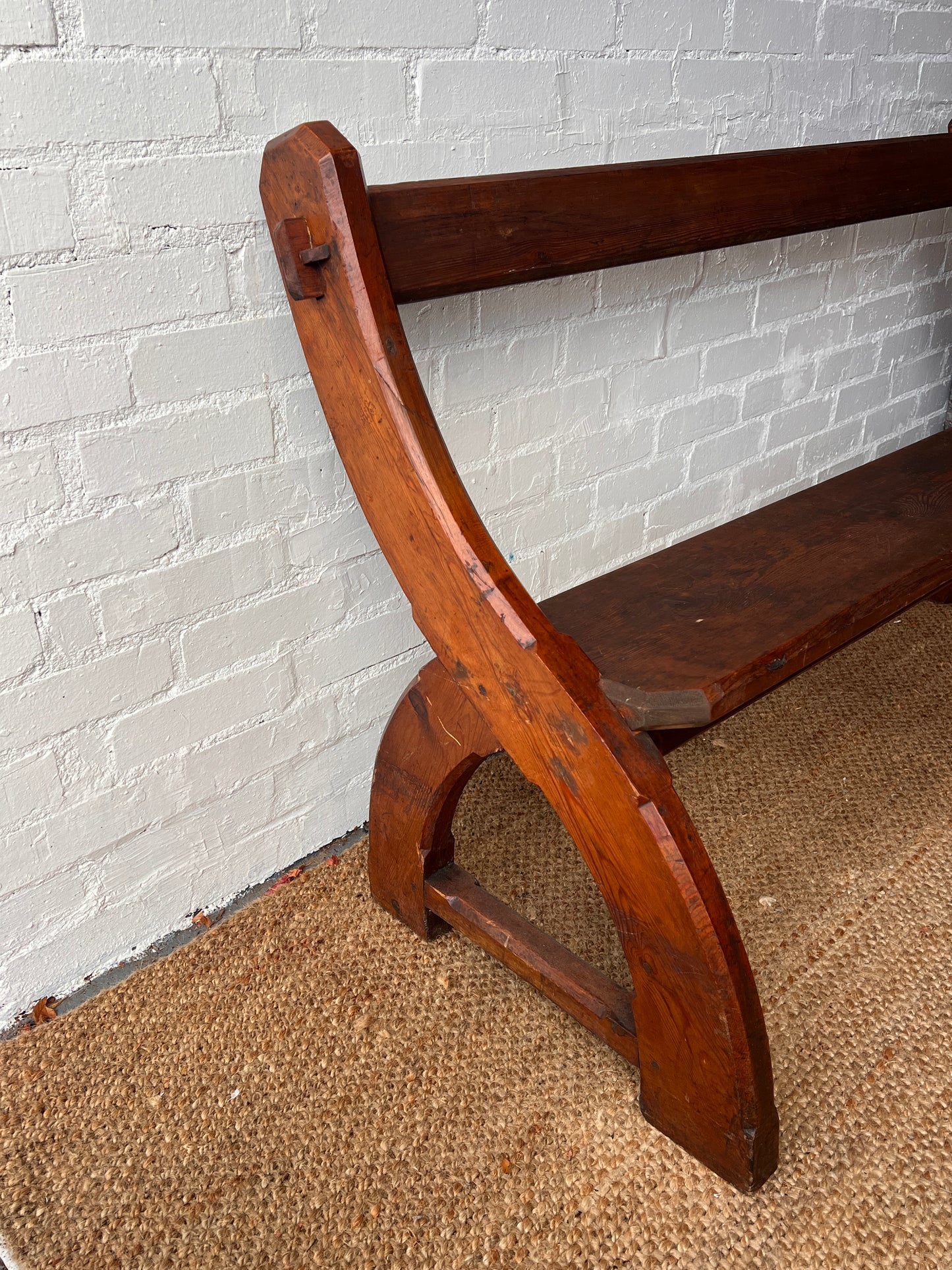 WOODEN CHAPEL 'Y' BENCH