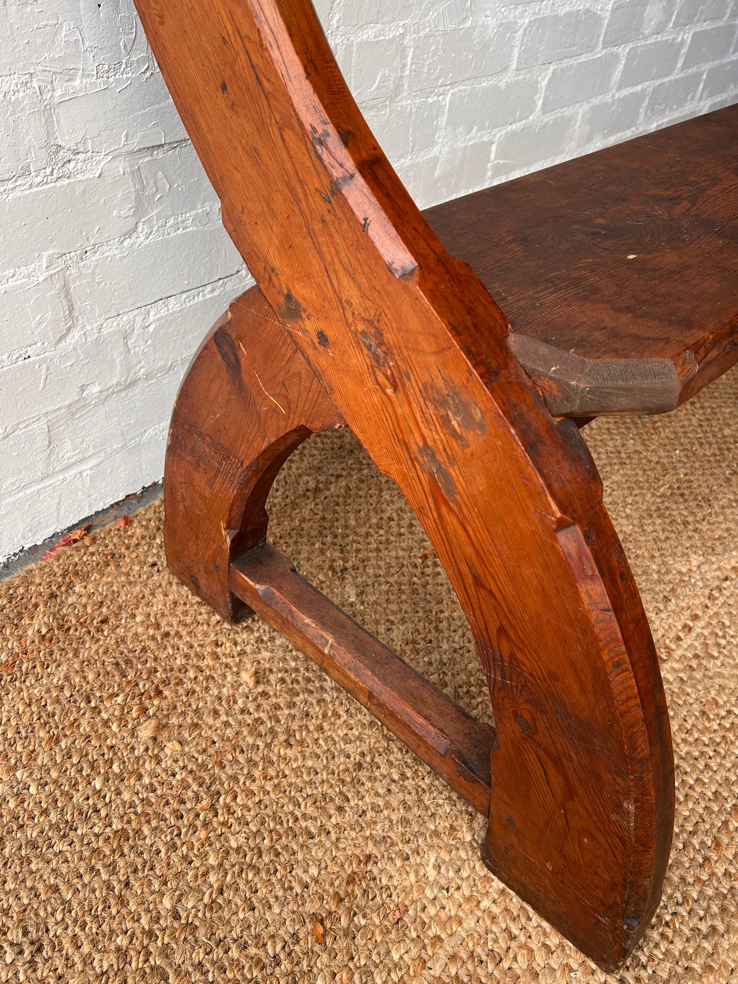 WOODEN CHAPEL 'Y' BENCH