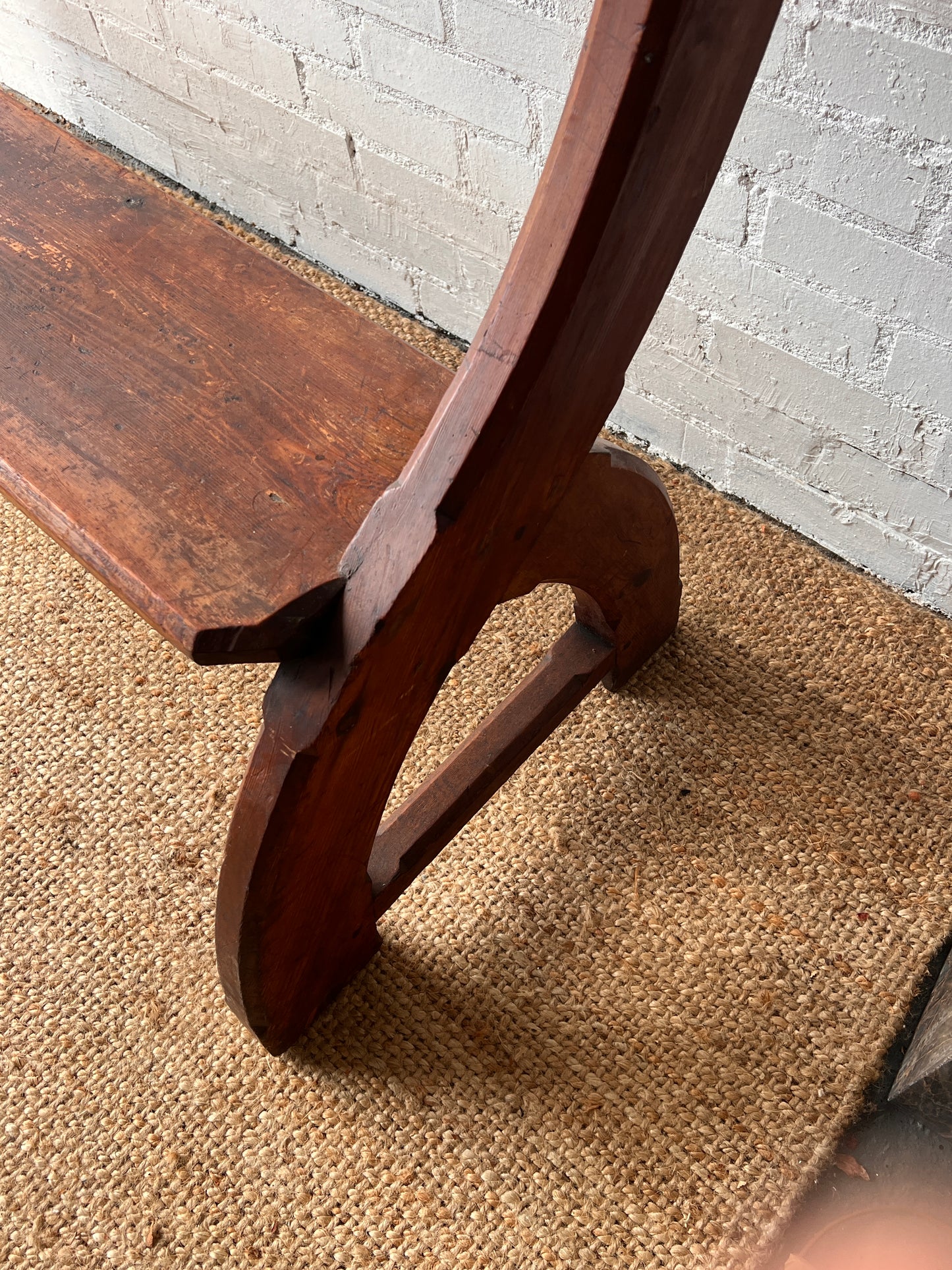 WOODEN CHAPEL 'Y' BENCH