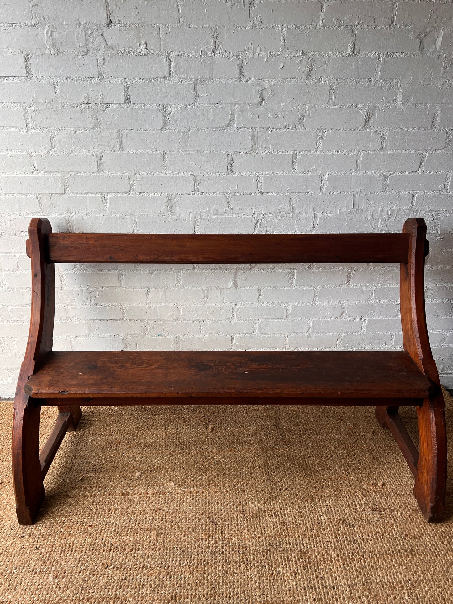 WOODEN CHAPEL 'Y' BENCH