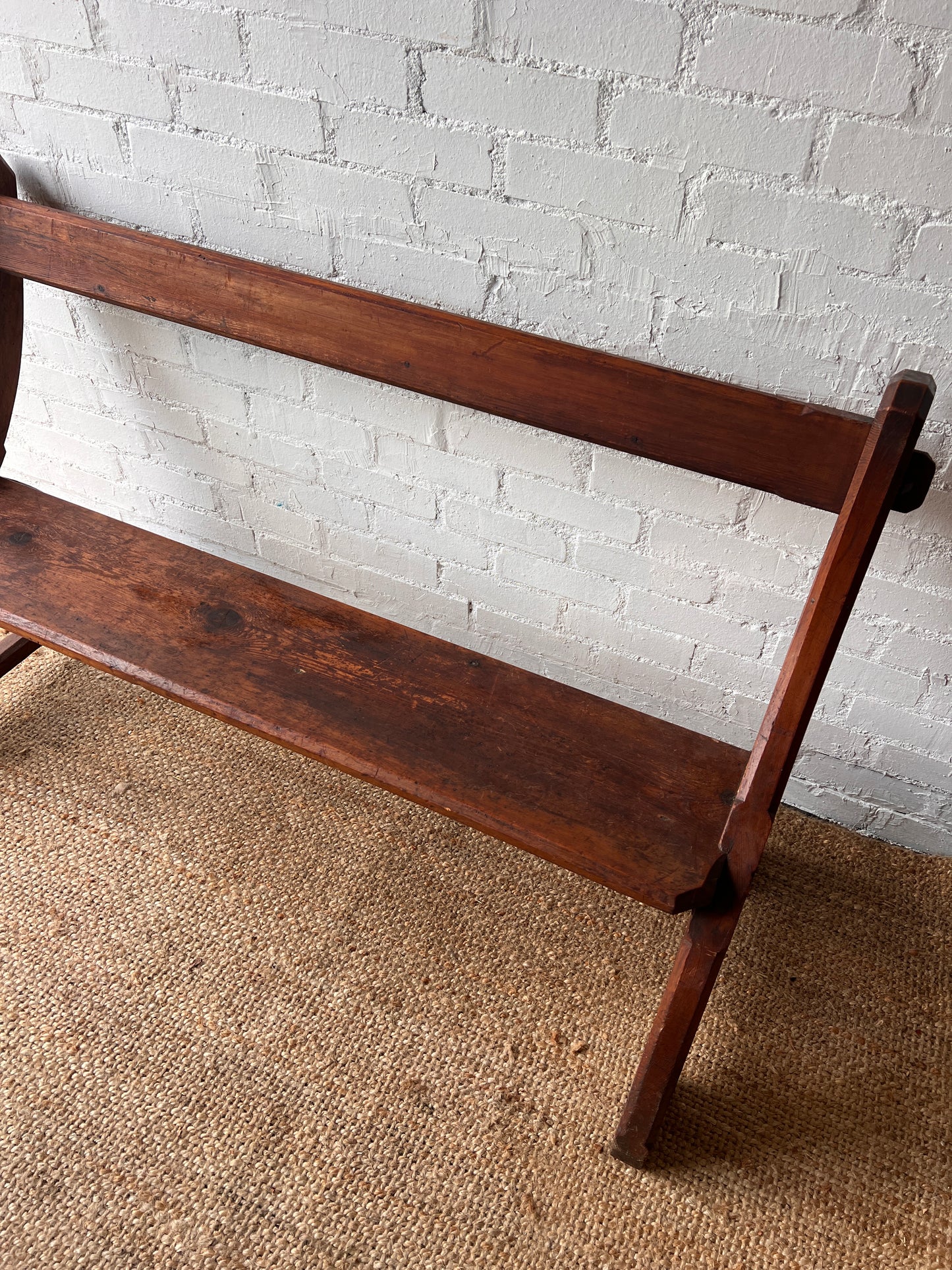 WOODEN CHAPEL 'Y' BENCH