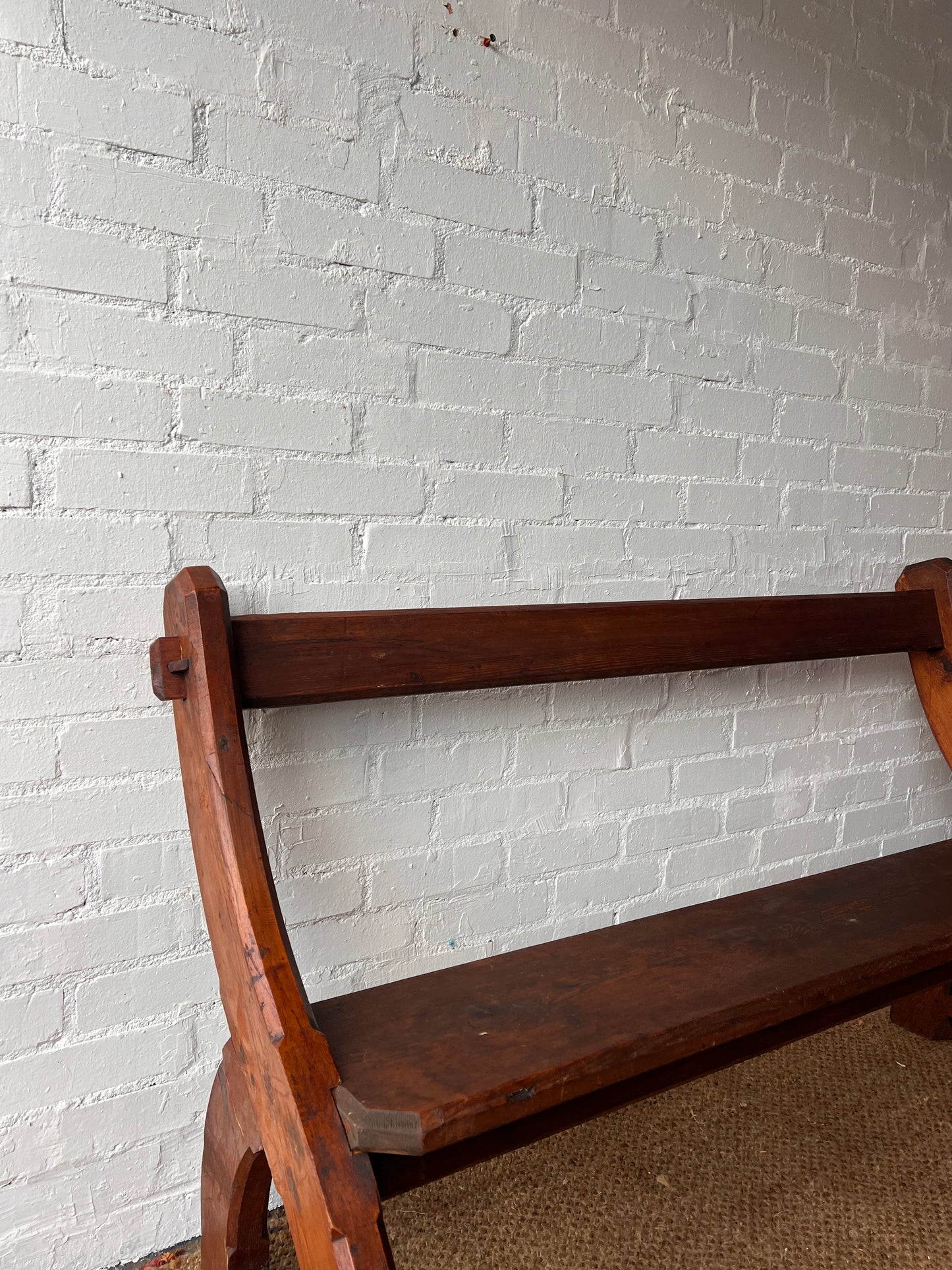 WOODEN CHAPEL 'Y' BENCH