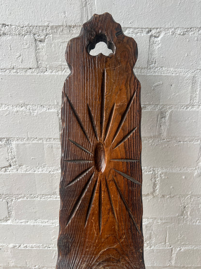 CARVED WOODEN BAROQUE BIRTHING CHAIR