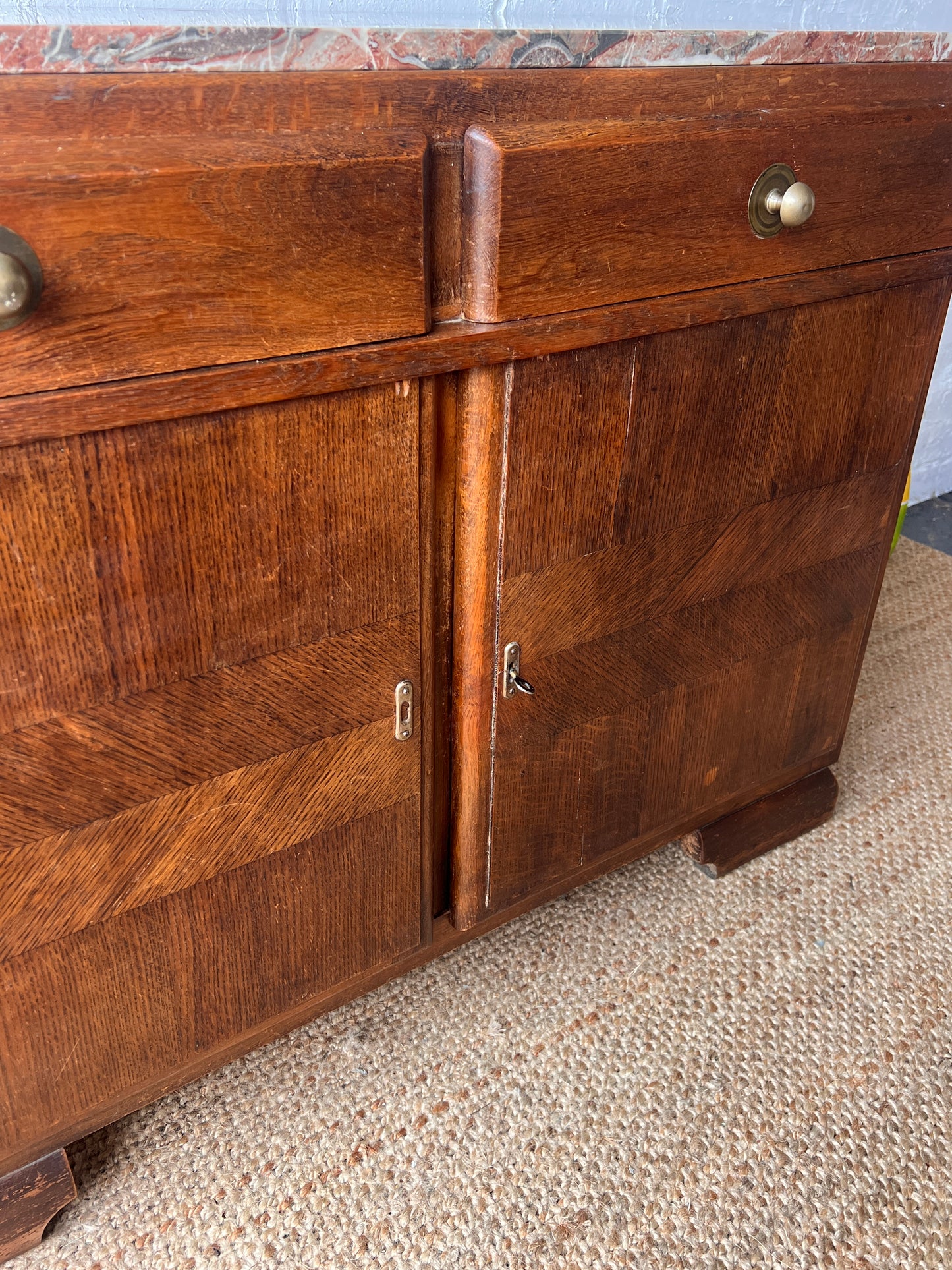 FRENCH ART DECO WOODEN SIDEBOARD