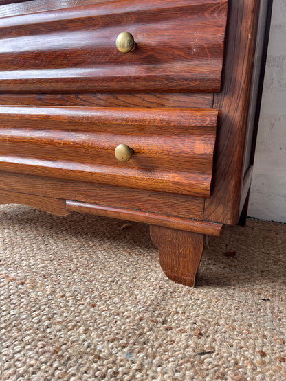 FRENCH WAVY CHEST WITH MARBLE TOP