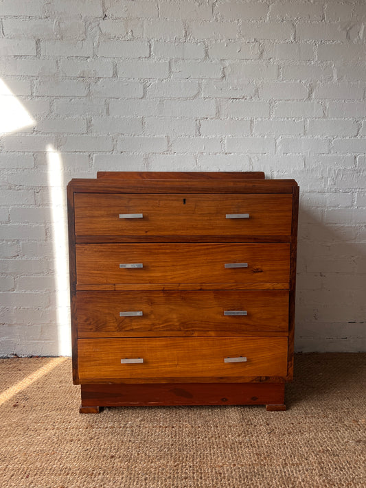 ART DECO CHROME CHEST OF DRAWERS