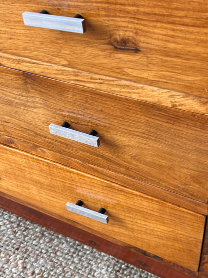 ART DECO CHROME CHEST OF DRAWERS