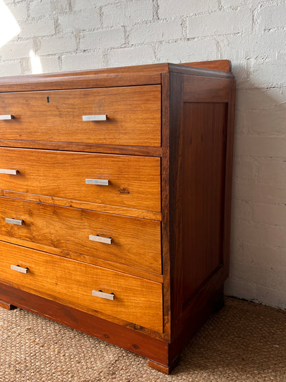ART DECO CHROME CHEST OF DRAWERS