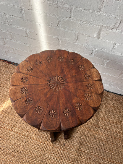 SUNBURST SIDE TABLE