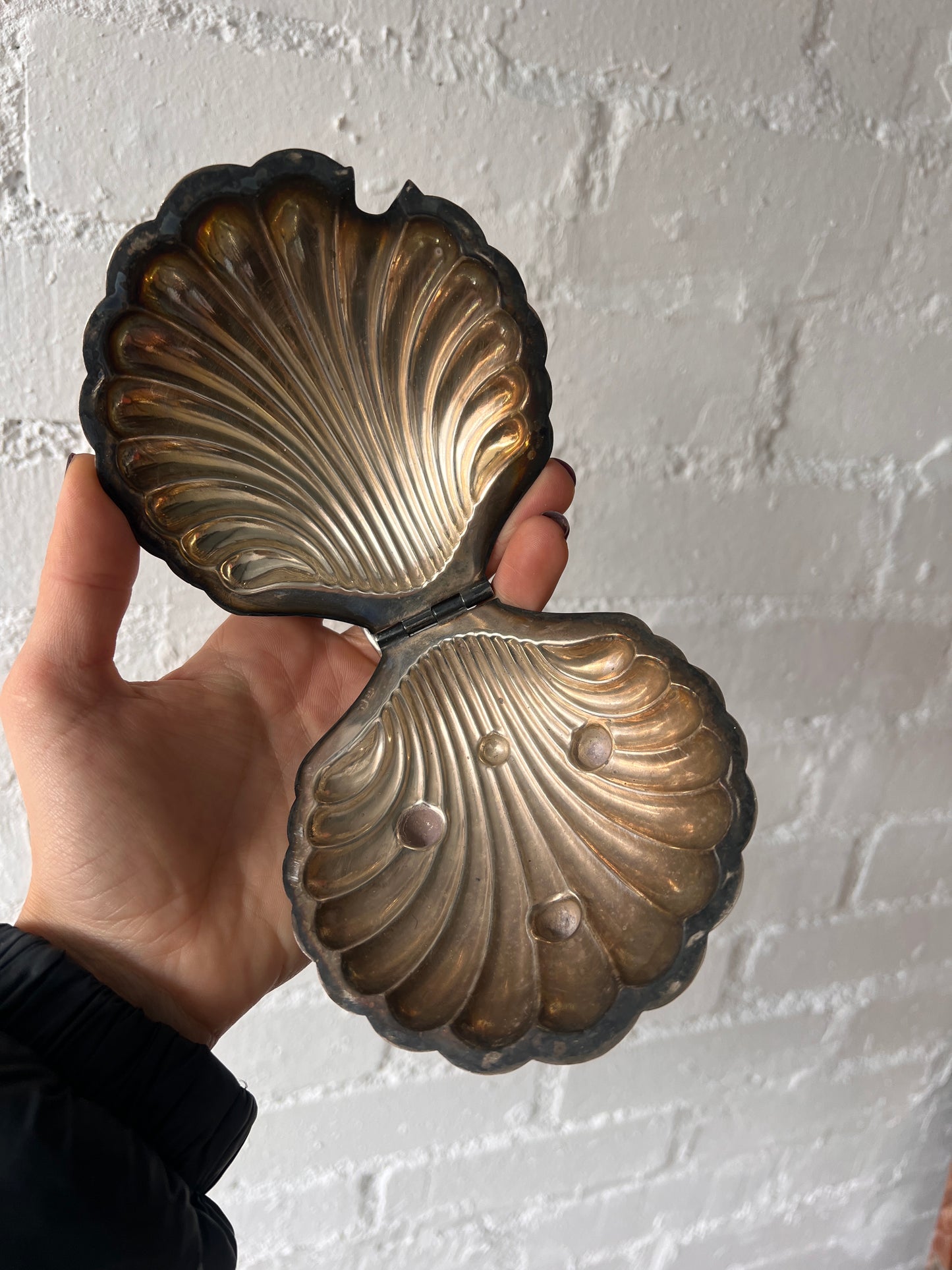SILVER SHELL TRINKET DISH