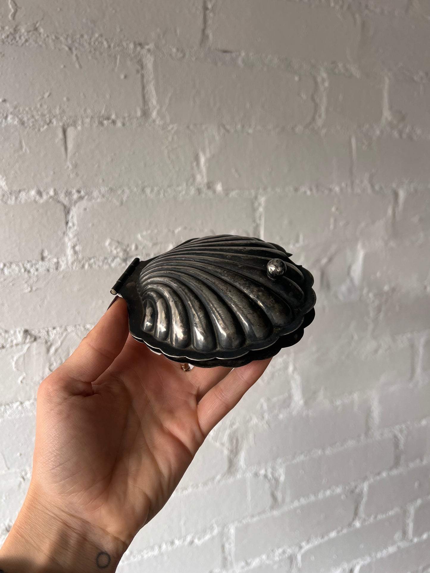SILVER SHELL TRINKET DISH
