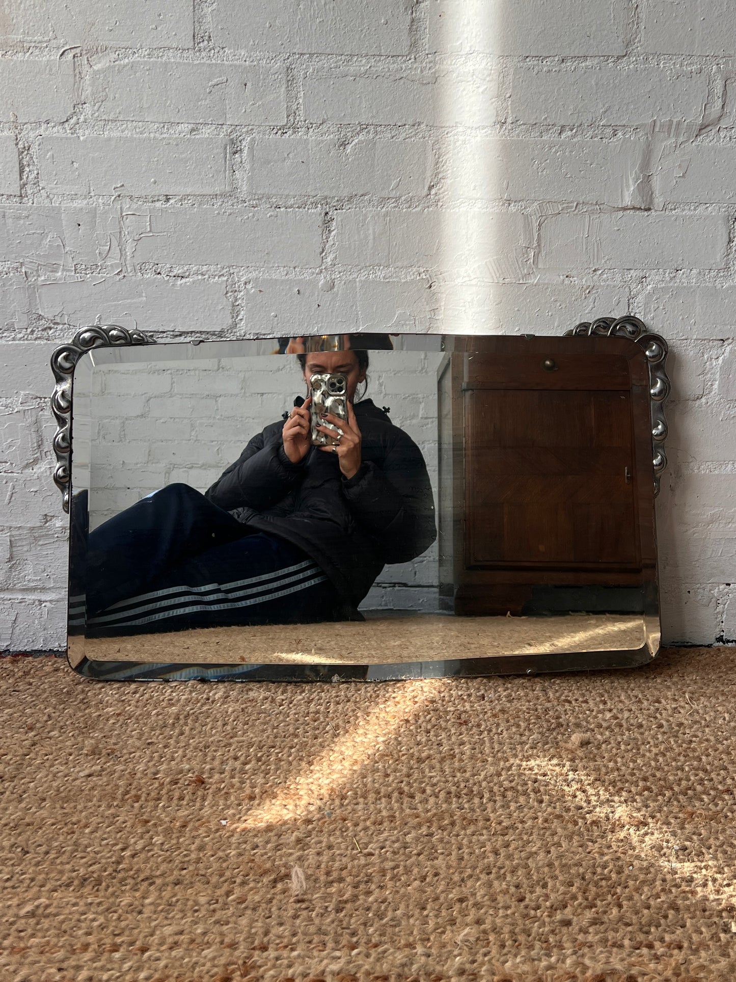 ART DECO CHROME MIRROR