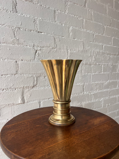 ART DECO BRASS VASE