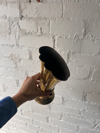 ART DECO BRASS VASE