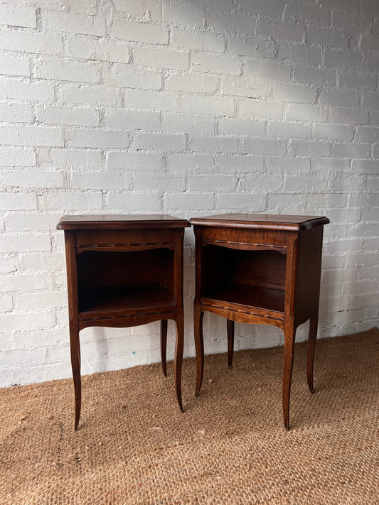 PAIR OF FRENCH BEDSIDE TABLES