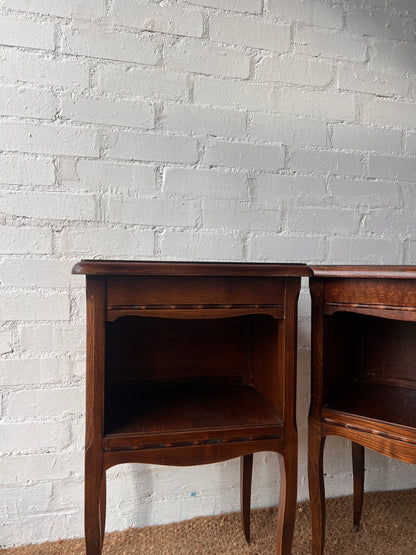 PAIR OF FRENCH BEDSIDE TABLES
