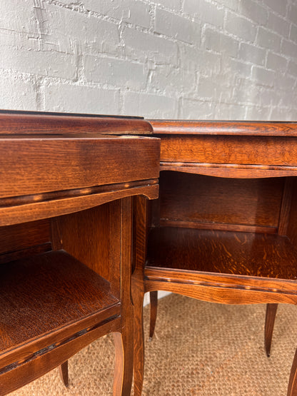 PAIR OF FRENCH BEDSIDE TABLES