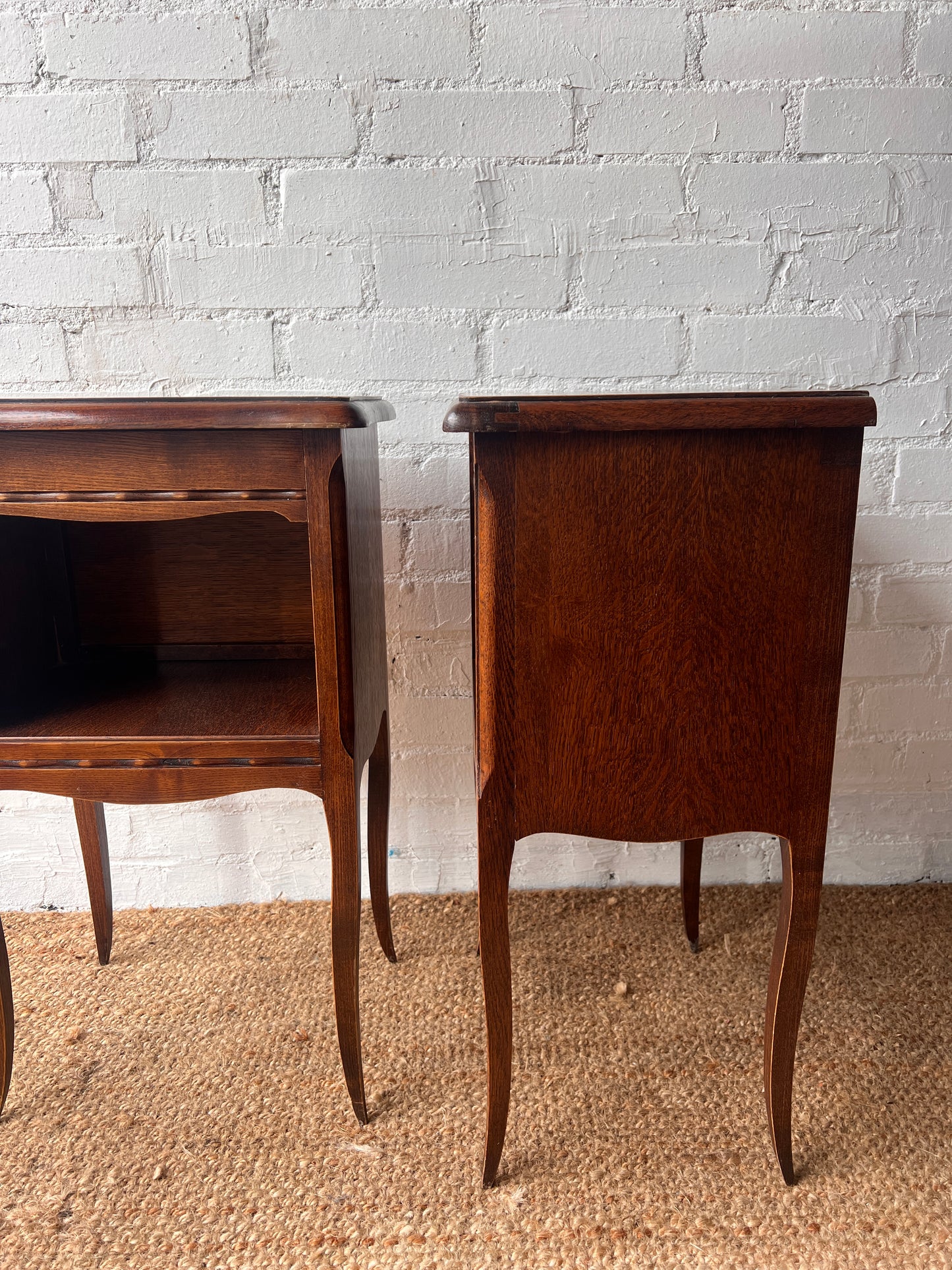 PAIR OF FRENCH BEDSIDE TABLES