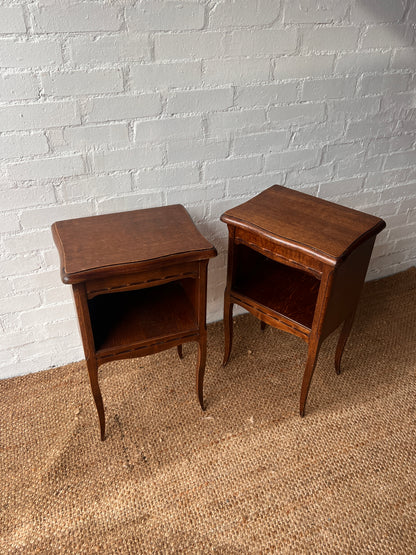 PAIR OF FRENCH BEDSIDE TABLES