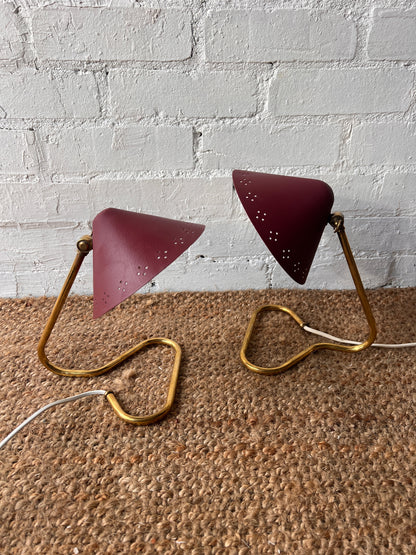 50S RED ERIK WÄRNU SMALL LAMPS