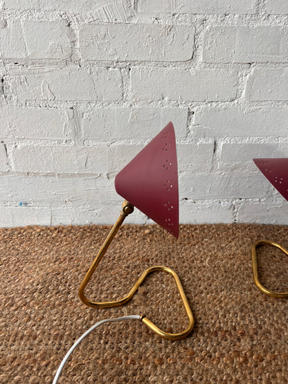 50S RED ERIK WÄRNU SMALL LAMPS