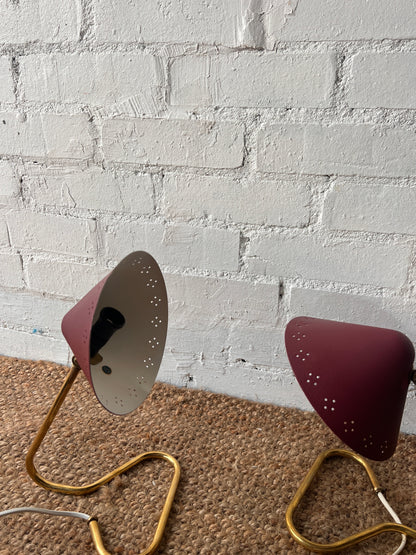 50S RED ERIK WÄRNU SMALL LAMPS
