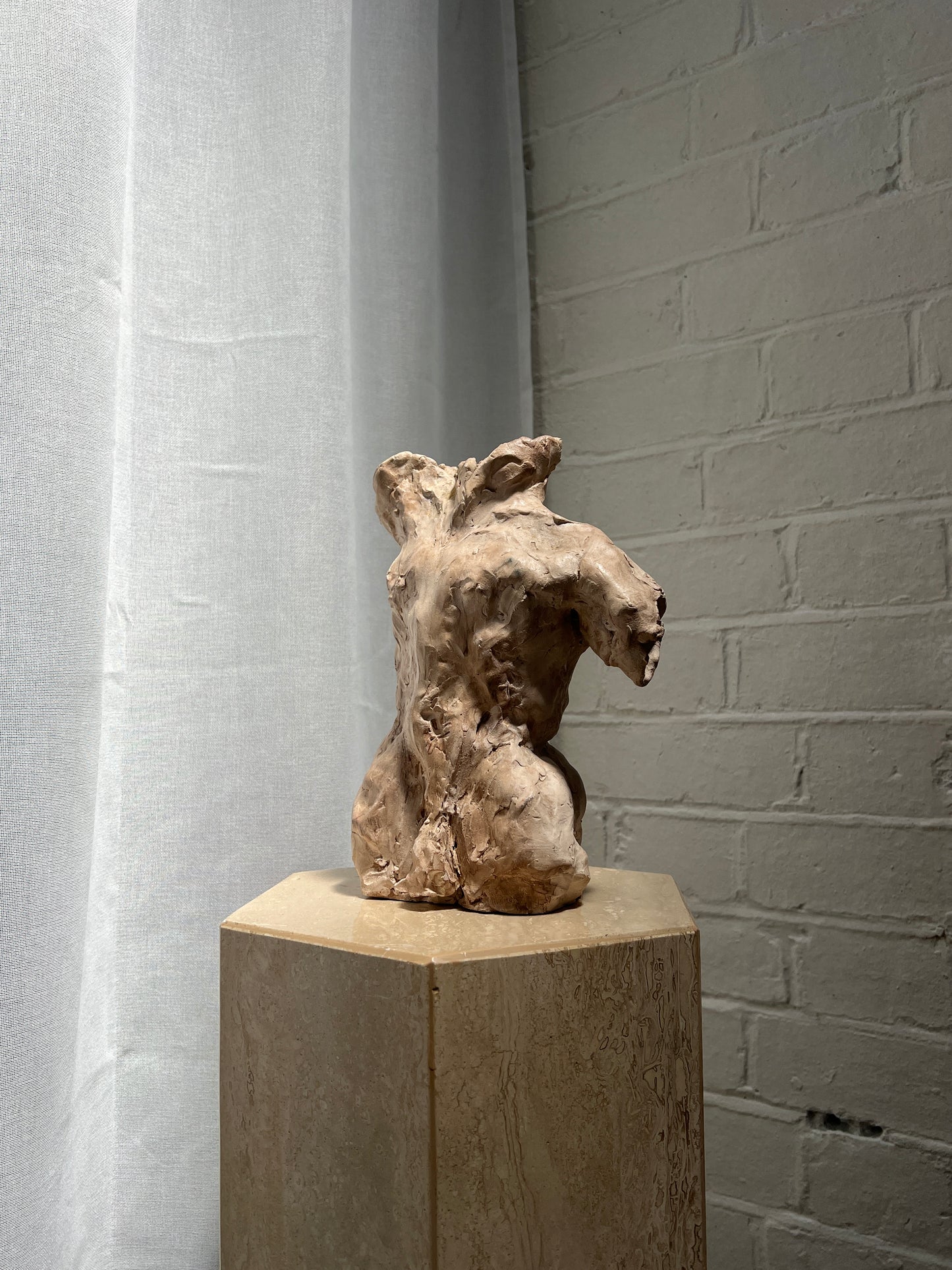 MALE NUDE TORSO FIGURINE
