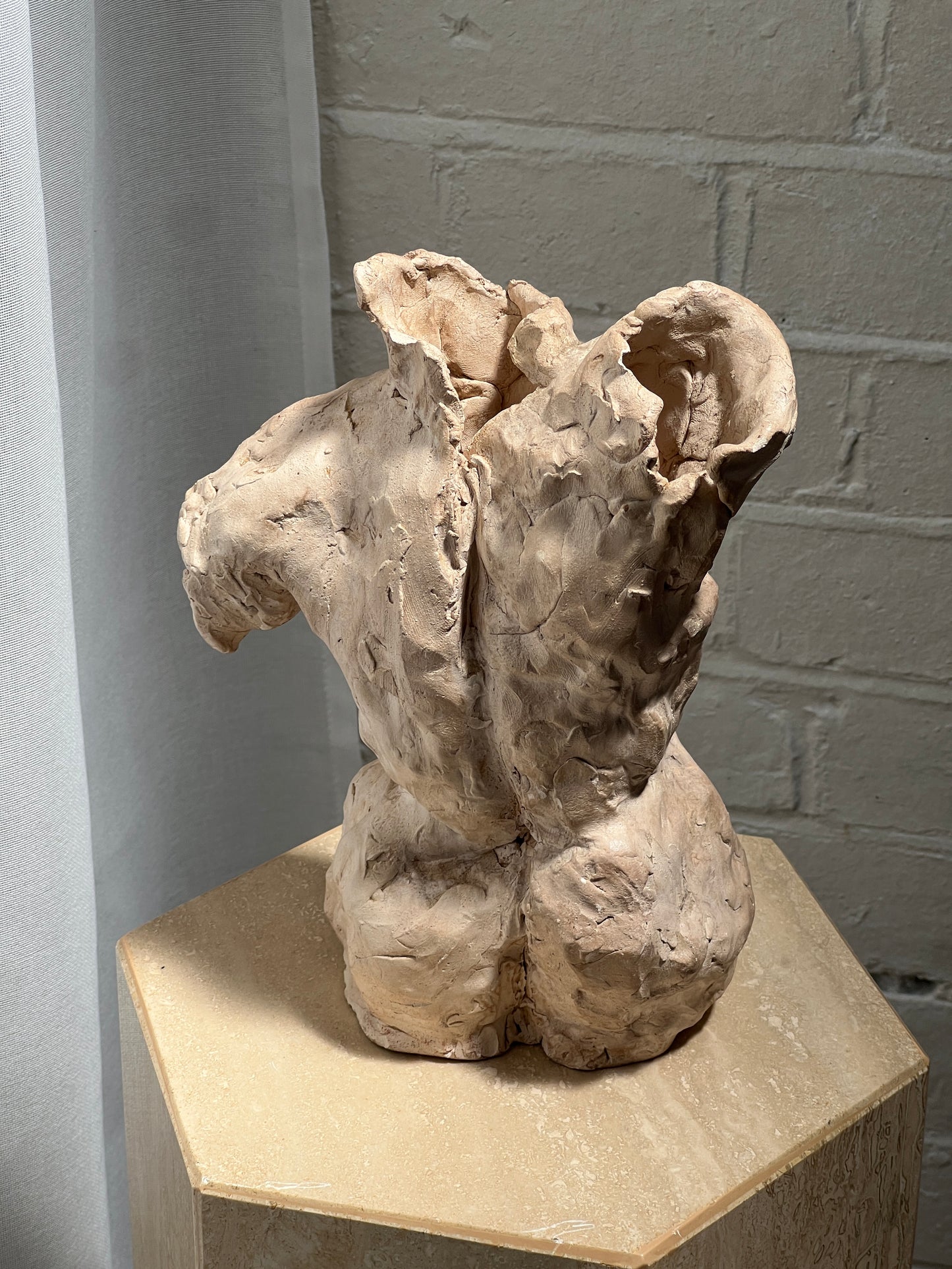 MALE NUDE TORSO FIGURINE