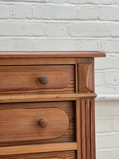 FRENCH PINE CHEST OF DRAWERS