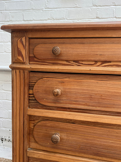 FRENCH PINE CHEST OF DRAWERS