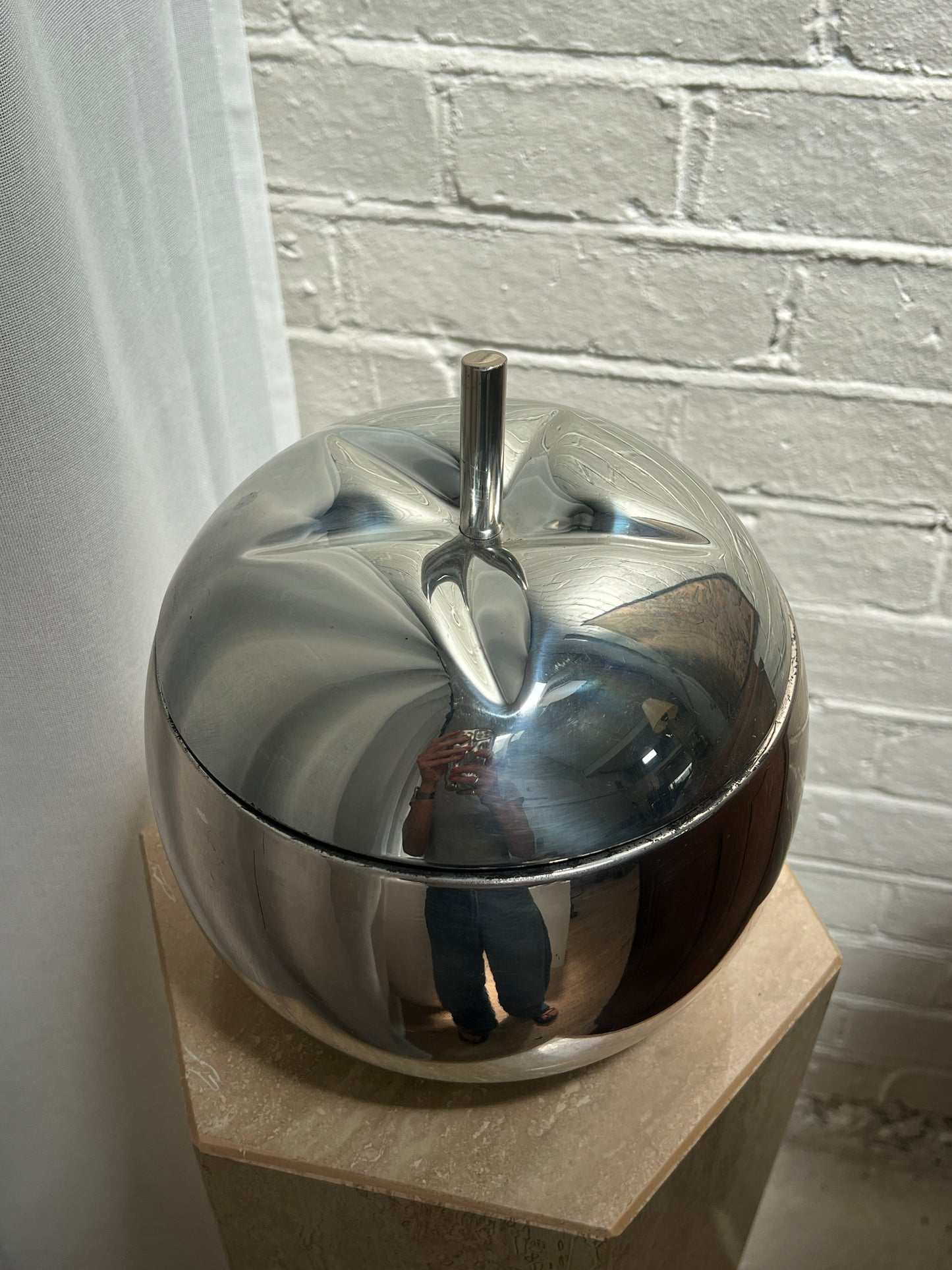 70S SILVER APPLE ICE BUCKET