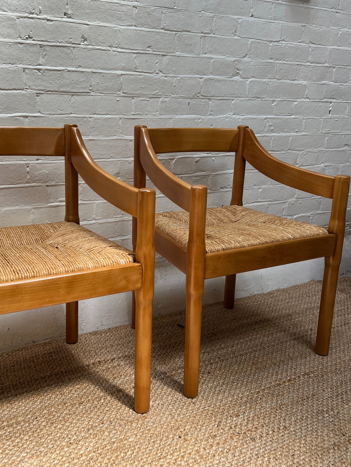 PAIR OF VICO MAGISTRETTI CARVER CHAIRS