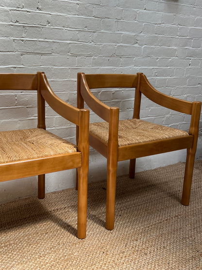 PAIR OF VICO MAGISTRETTI CARVER CHAIRS