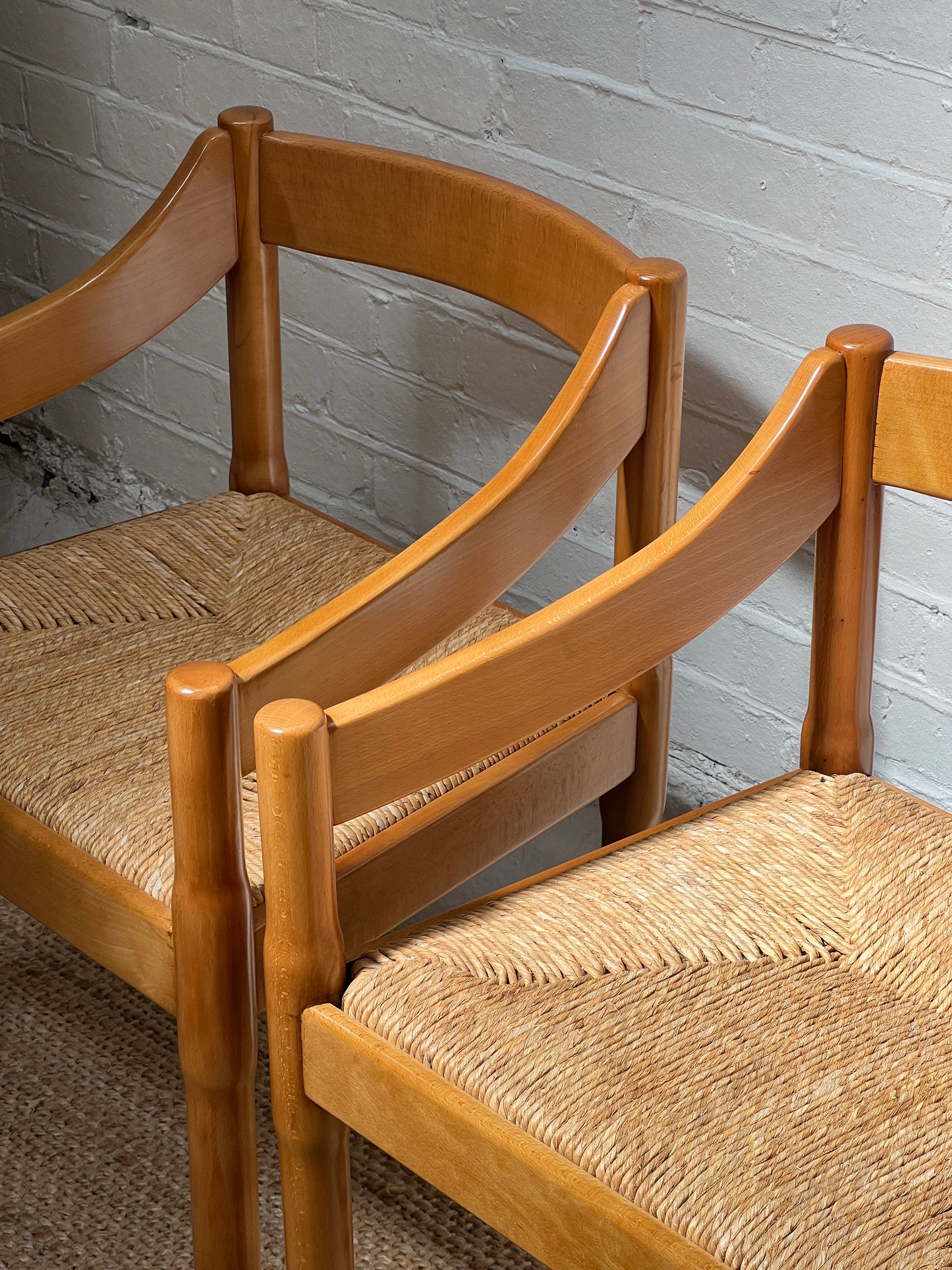 PAIR OF VICO MAGISTRETTI CARVER CHAIRS