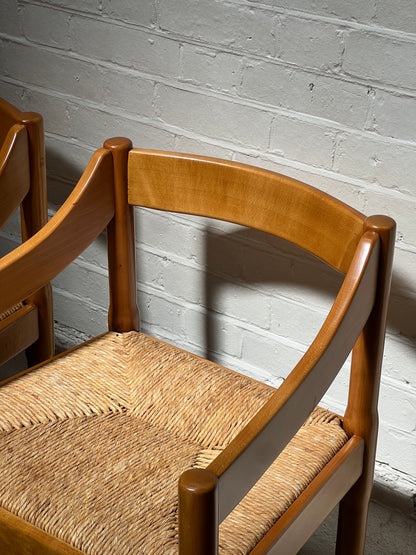 PAIR OF VICO MAGISTRETTI CARVER CHAIRS