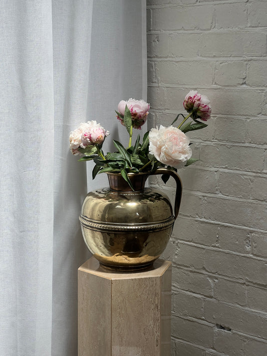 ANTIQUE FRENCH BRASS MILK JUG