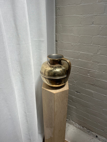 ANTIQUE FRENCH BRASS MILK JUG