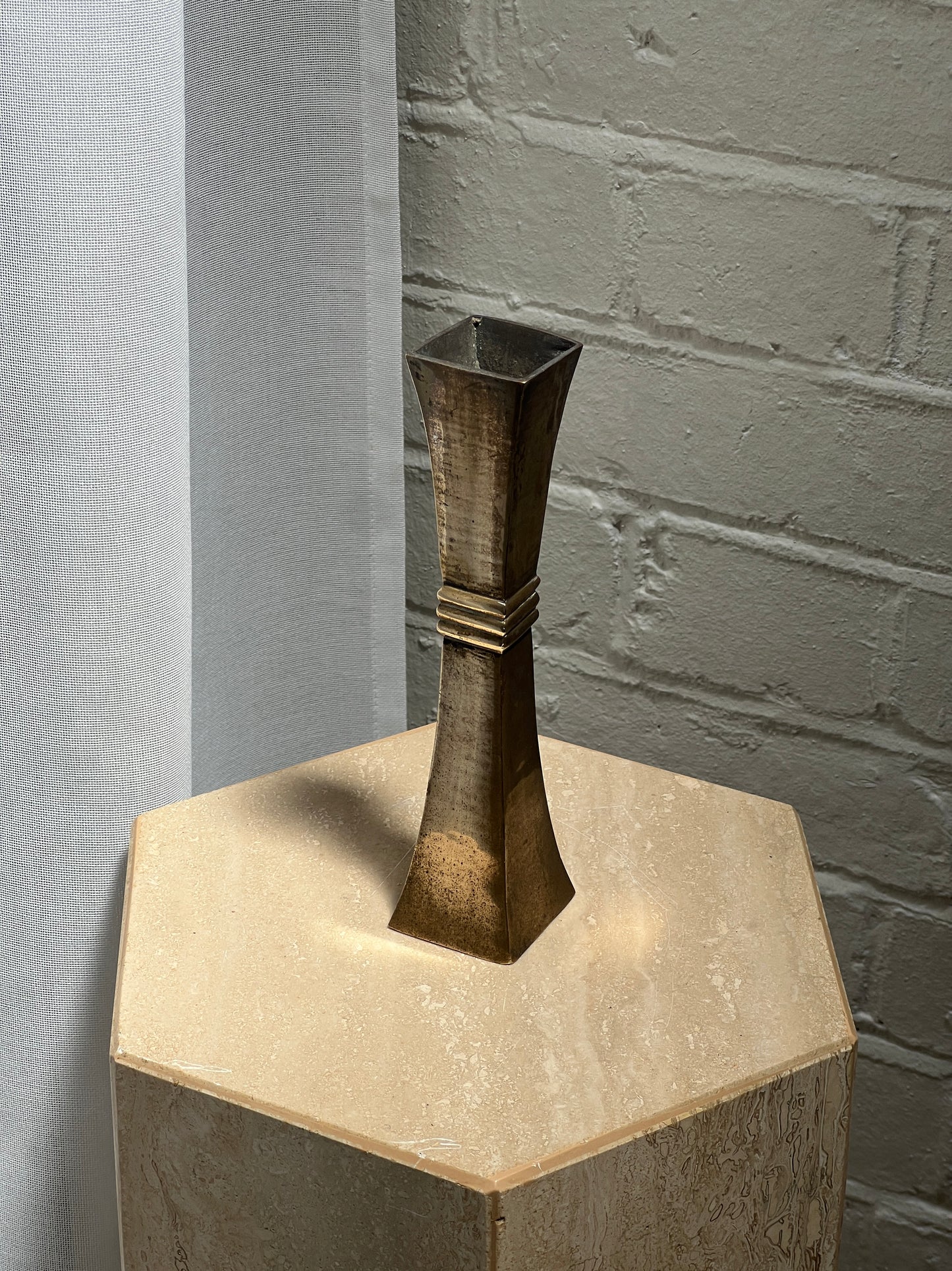 SOLID BRASS BUD VASE