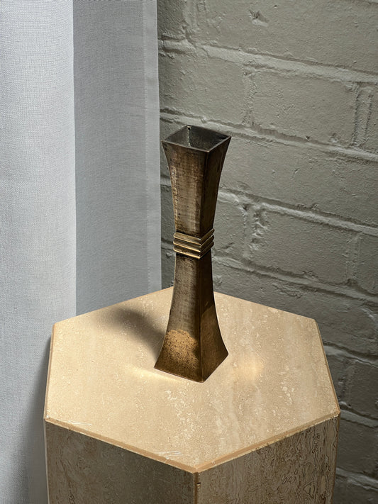 SOLID BRASS BUD VASE