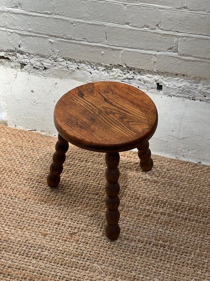 WOODEN BOBBIN STOOL