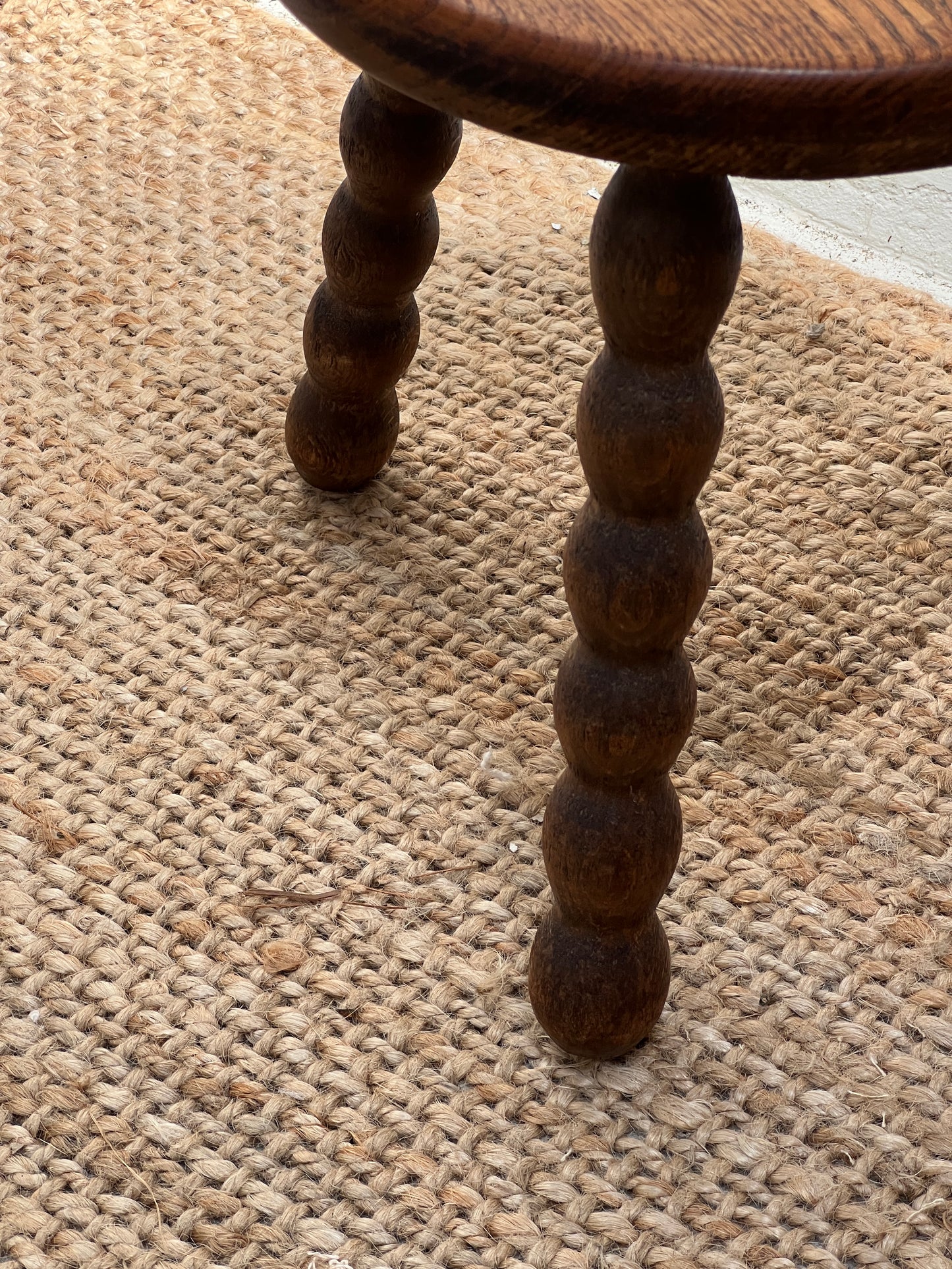 WOODEN BOBBIN STOOL
