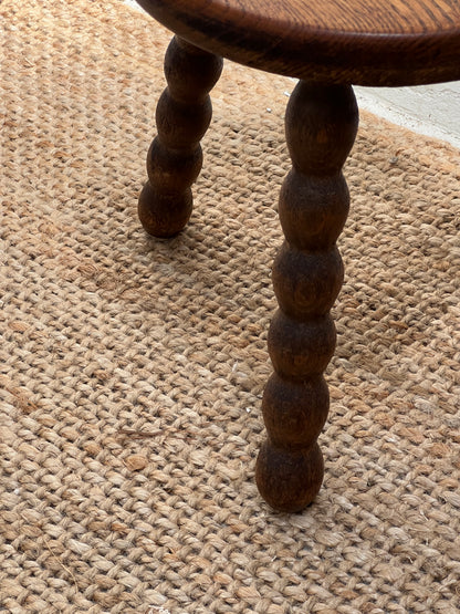 WOODEN BOBBIN STOOL