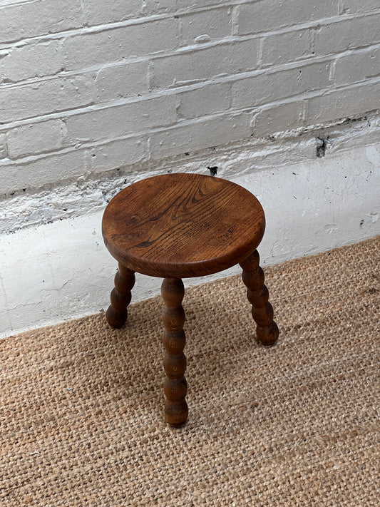 WOODEN BOBBIN STOOL