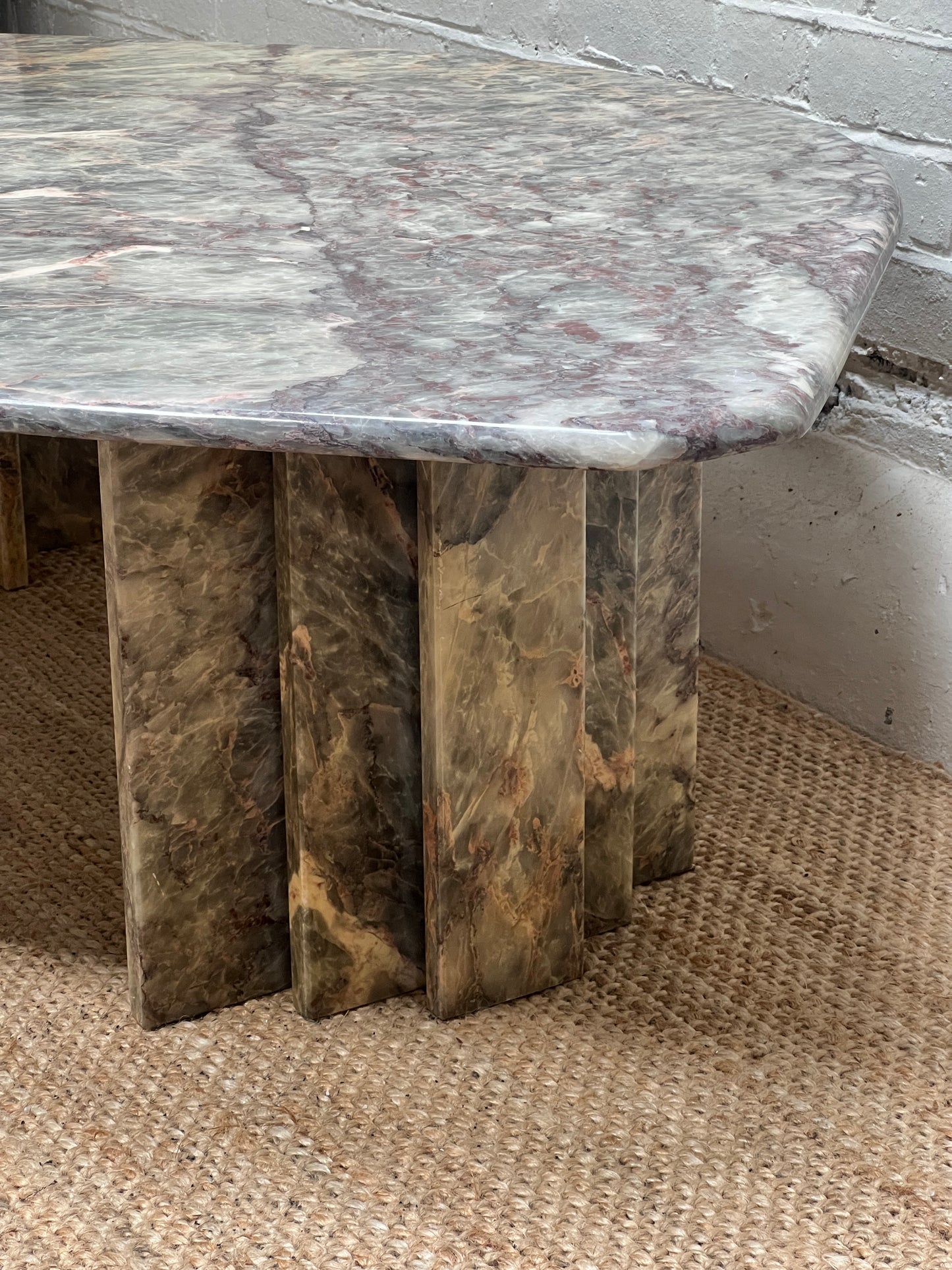 TEARDROP BLUE MARBLE COFFEE TABLE
