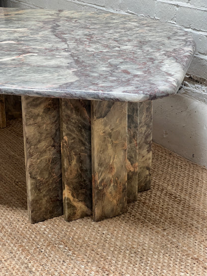 TEARDROP BLUE MARBLE COFFEE TABLE
