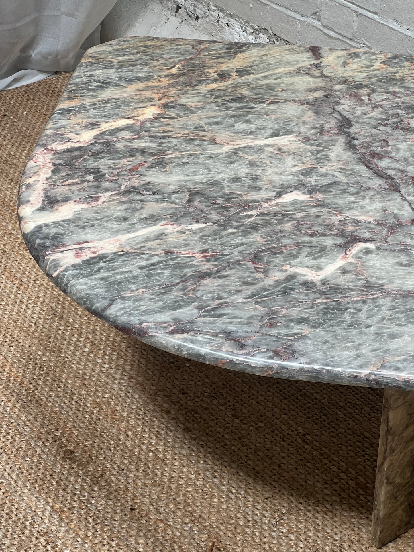 TEARDROP BLUE MARBLE COFFEE TABLE