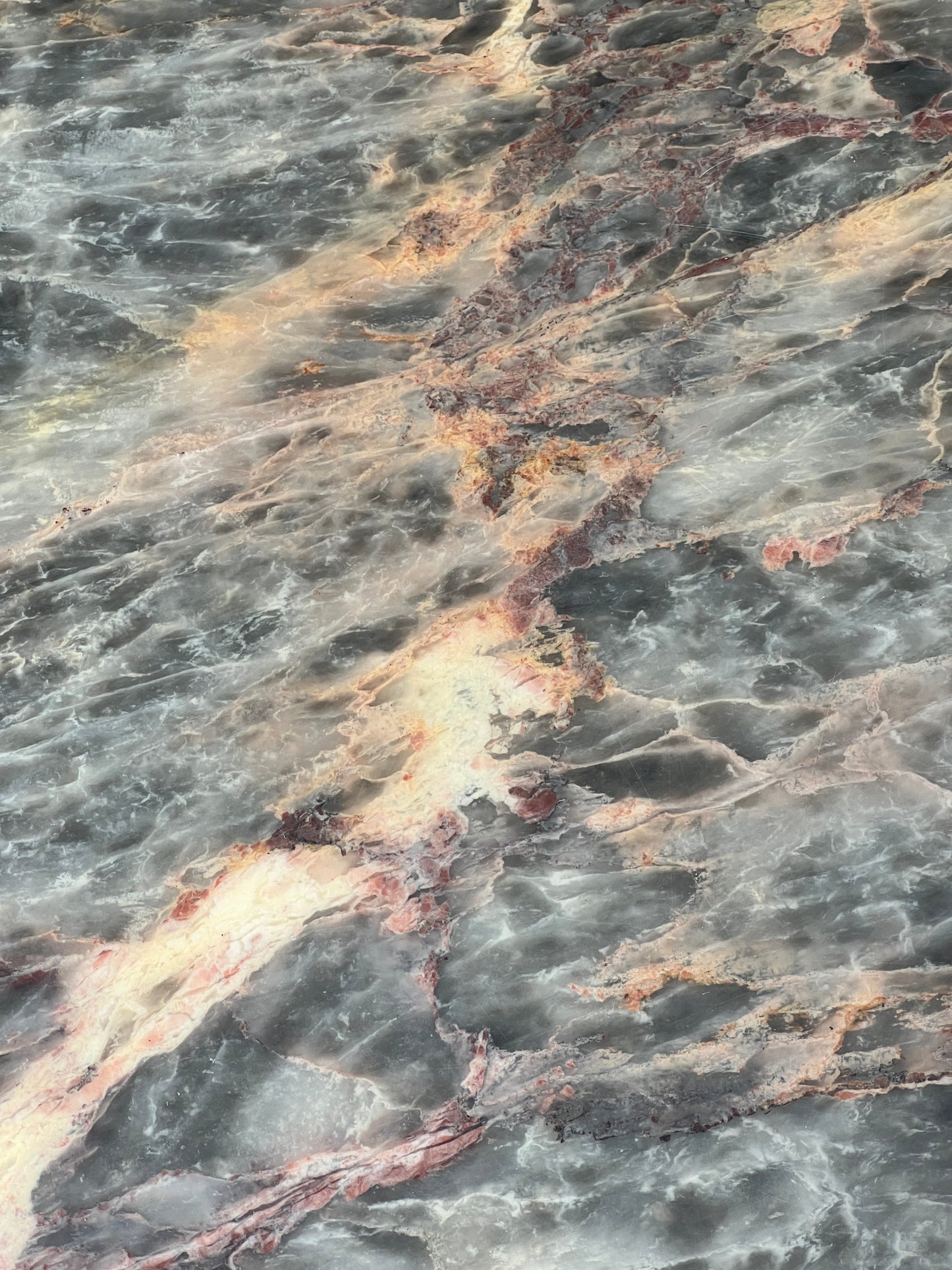TEARDROP BLUE MARBLE COFFEE TABLE